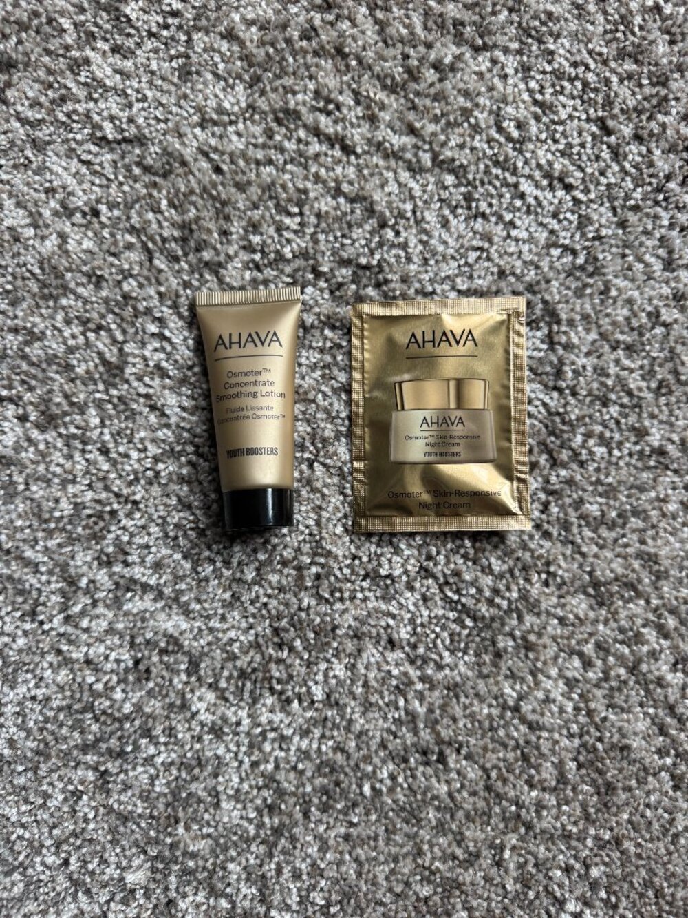 AHAVA Osmoter Concentrate Smoothing Lotion & Night Cream Samples NEW